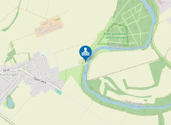 Map of Kunsziget pihenő