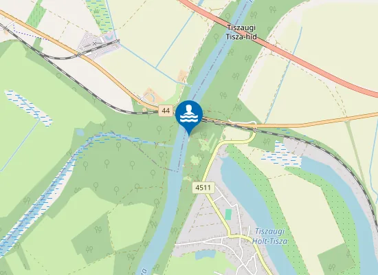Map of Tiszaug