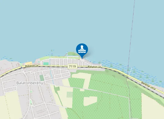 Map of Szabadstrand