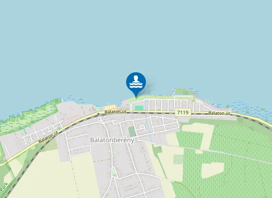 Map of Szabadstrand