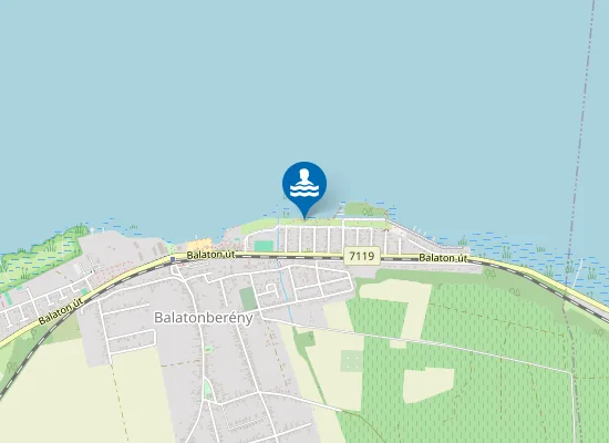 Map of Szabadstrand
