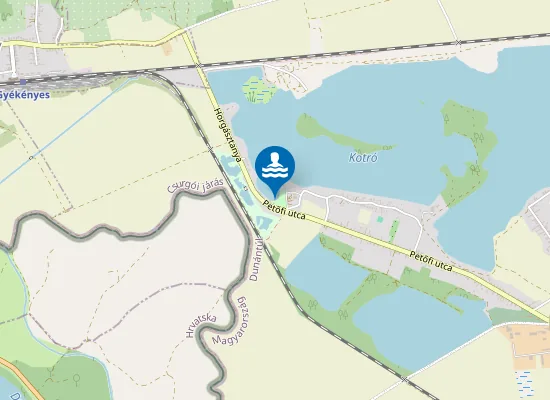 Map of Gyékényesi strand
