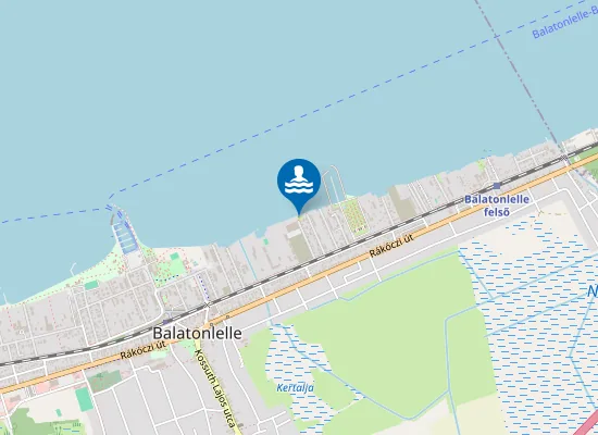 Map of Hullám utcai szabadstrand
