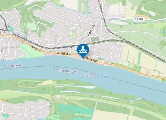 Map of Verőce szabadstrand