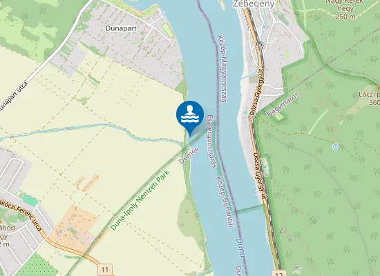 Map of Pilismaróti ezüstpart
