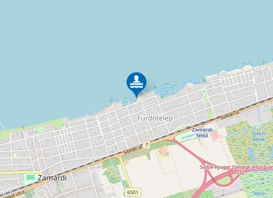 Map of T-Beach Szabadstrand