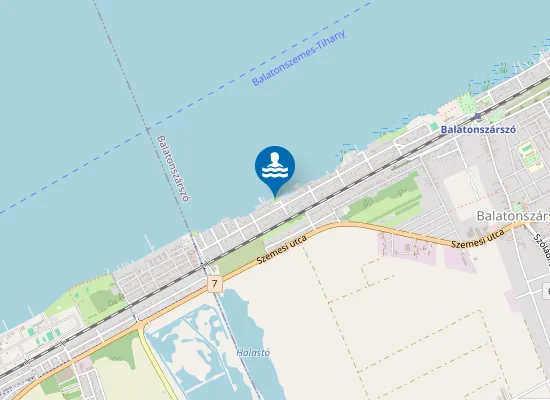 Map of Szabadstrand