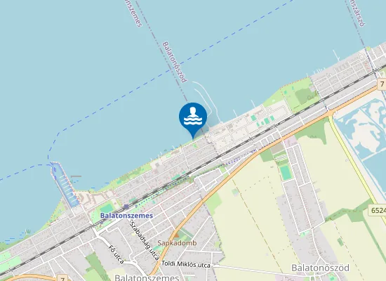 Map of Szabadstrand