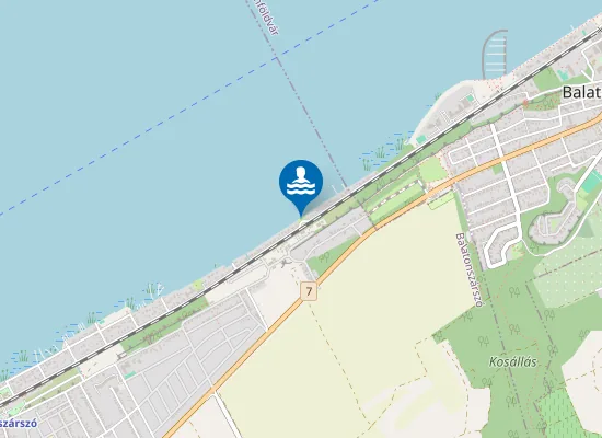 Map of Szabadstrand