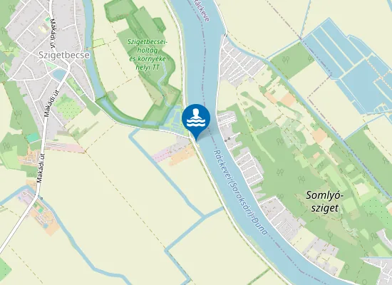 Map of Szigetbecse szabad strand