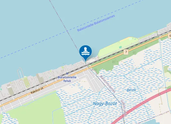 Map of Határ utcai szabadstrand