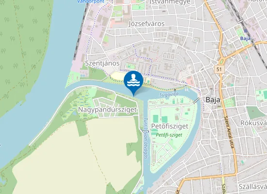 Map of Szabadstrand