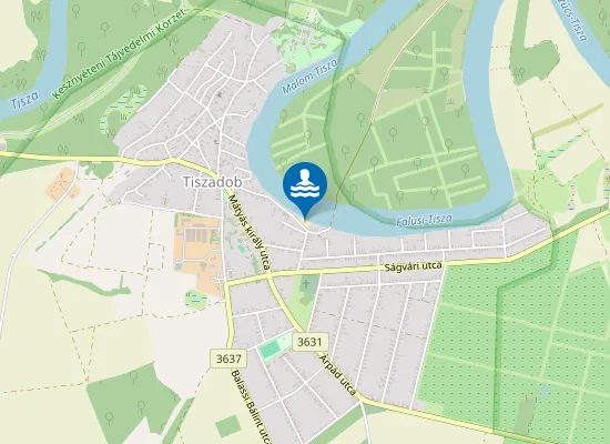 Map of Szabadstrand