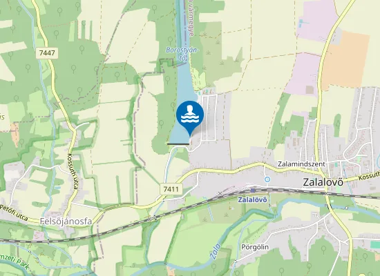 Map of kutyás strand