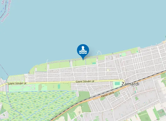 Map of Zamárdi Nagystrand