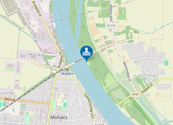 Map of Újmohácsi Strand
