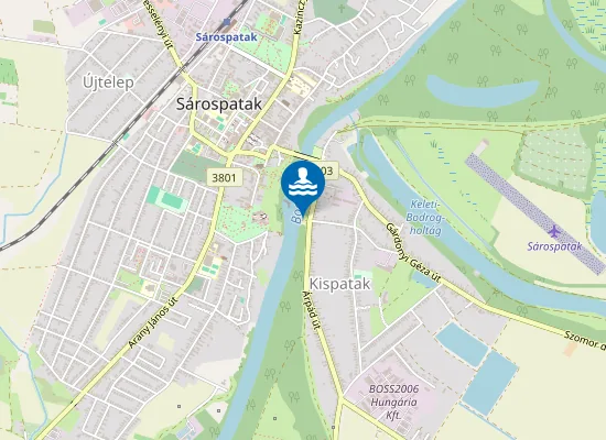 Map of Szabadstrand
