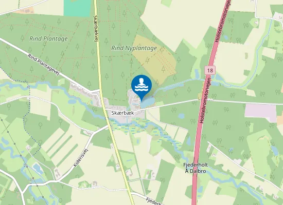 Map of SKÆRBÆK SØ