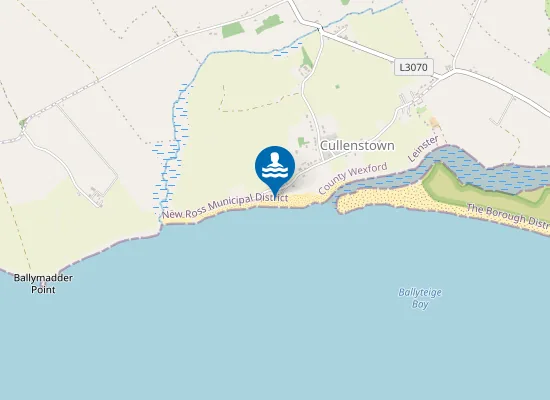 Map of Cullenstown Strand