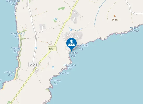 Map of Sandeel Bay