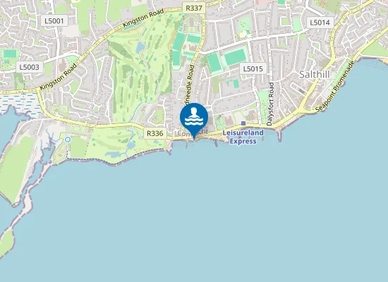Map of Blackrock Beach