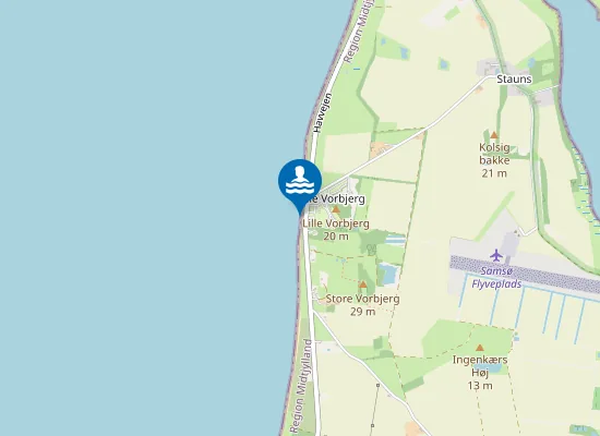 Map of SÆLVIGBUGTEN UD FOR CAMPINGPLADS