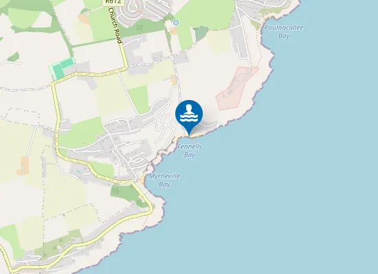 Map of Fennells Bay beach