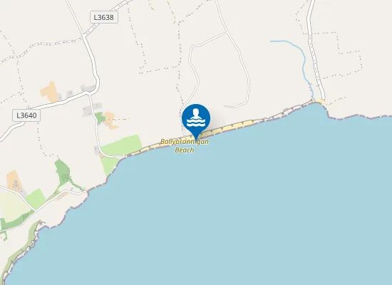 Map of Ballybrannigan Beach
