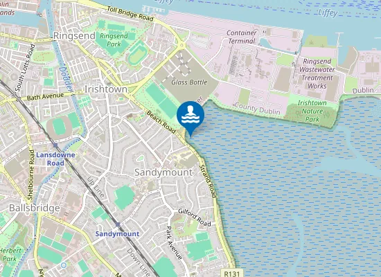Map of Sandymount Strand