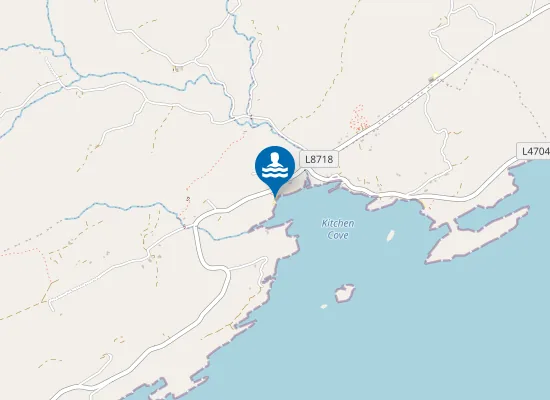 Map of Ahakista Strand (Kitchen Cove)