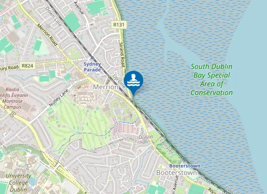 Map of Merrion Strand