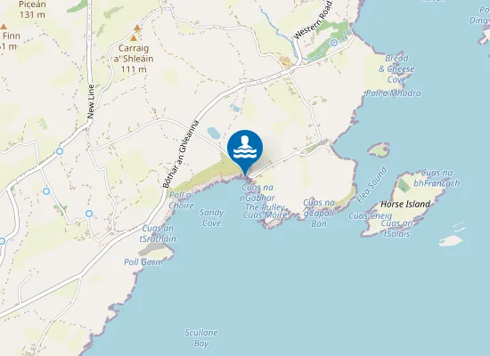 Map of Cuas na Leac