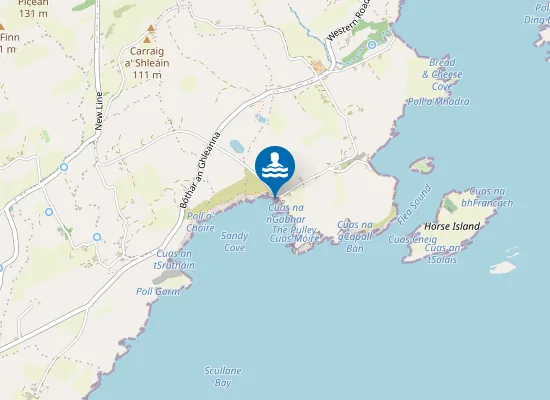 Map of Cuas Na Gcloch