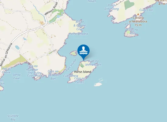Map of Cuas Na Gcaorach