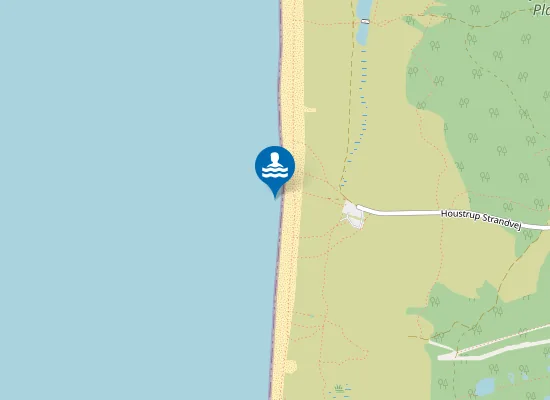 Map of HOUSTRUP STRAND