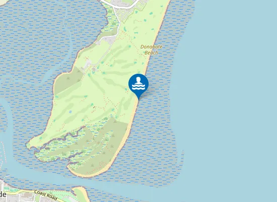Map of Corballis Nudist Beach
