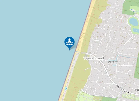 Map of VEJERS STRAND, VED ÅLESTRØMMEN