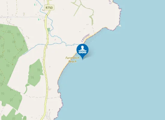 Map of Furzeditch Beach