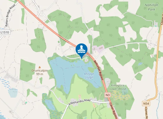 Map of Annagh Lough Beach
