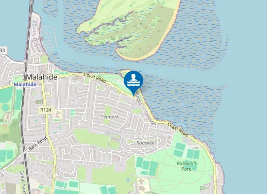 Map of Malahide Beach