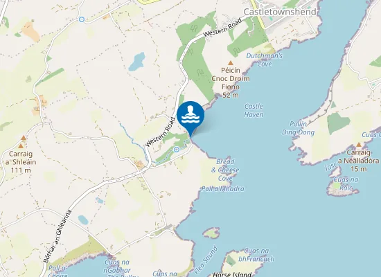 Map of Castlehaven Strand
