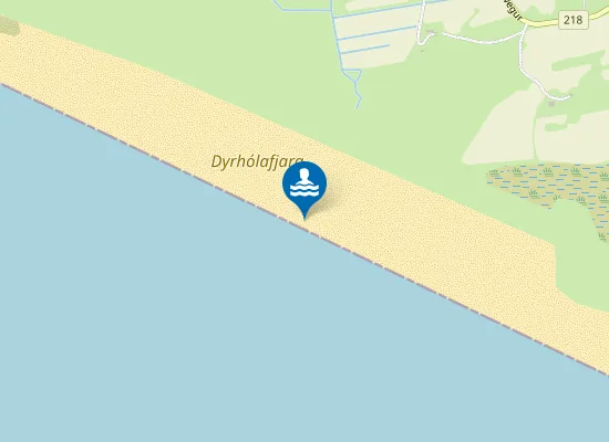 Map of Dyrhólafjara