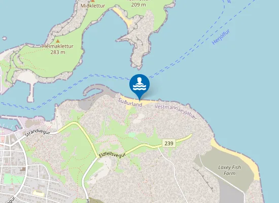 Map of Gjábakkafjara