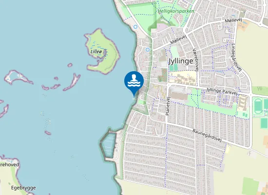 Map of KLINTEN, JYLLINGE.