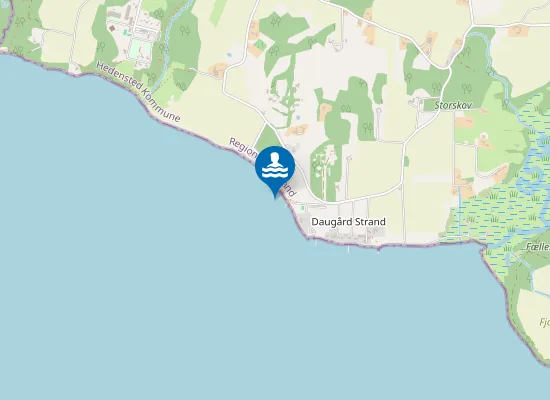 Map of DAUGÅRD STRAND - BADEBRO