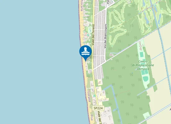 Map of Bagno Guardia di Finanza ed Accademia Navale