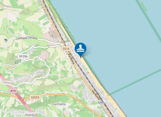 Map of Ippocampo Beach