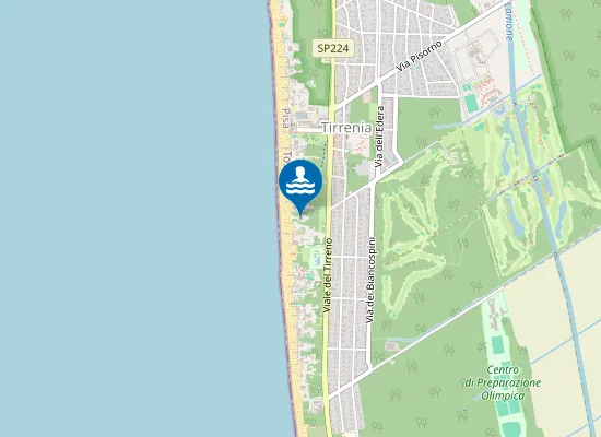 Map of Bagno Golf