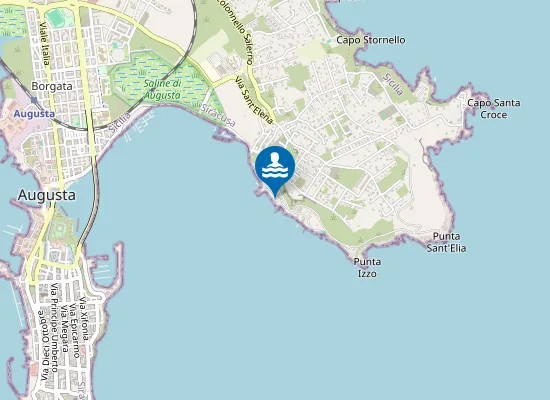 Map of Lido Sottufficiali Marina Militare Punta Izzo