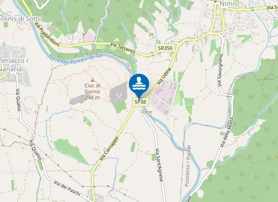 Map of Nimis beach